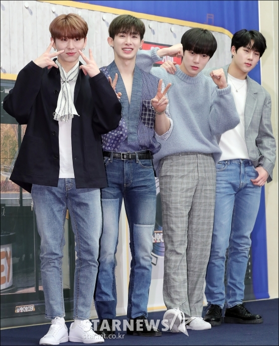 그룹 몬스타엑스 기현, 원호, 민혁, 주헌 /사진=김창현 기자
