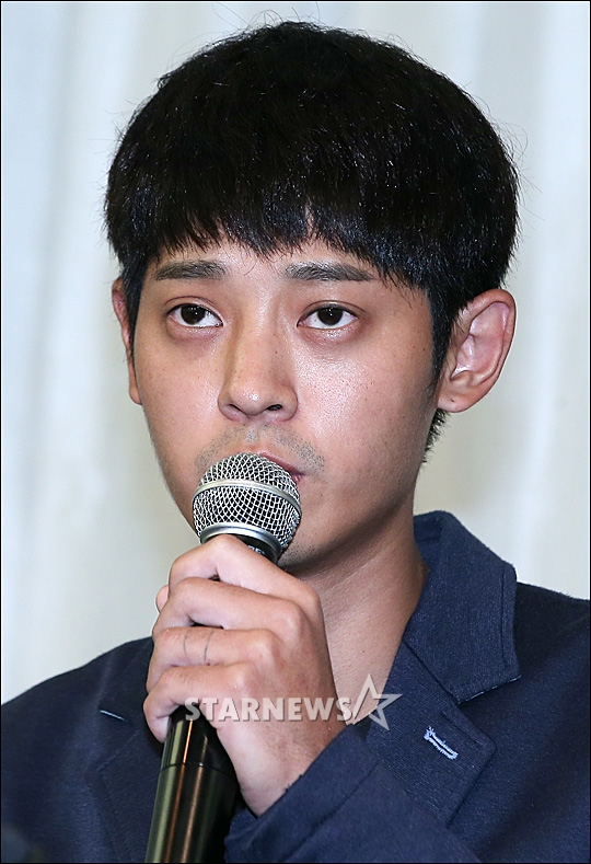 정준영 2016년 몰카 논란 당시 기자간담회 / 사진=스타뉴스
