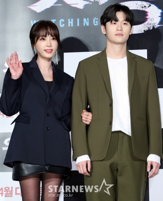 배우 강예원(왼쪽), 이학주 /사진=이기범 기자