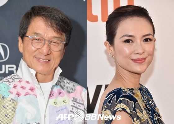 중화권 스타 성룡(왼쪽), 장쯔이 /AFPBBNews=뉴스1