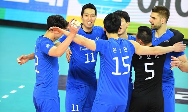2차전 승리한 현대캐피탈./사진=KOVO