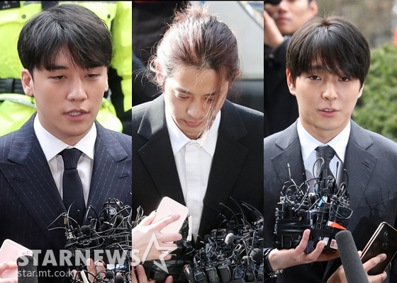 가수 승리, 정준영, 최종훈/사진=스타뉴스,뉴스1