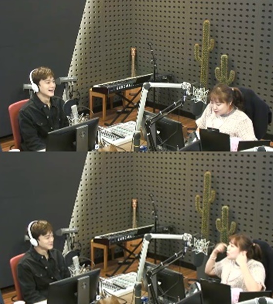 첸과 이수지./사진=KBS Cool FM '이수지의 가요광장' 방송화면 캡처