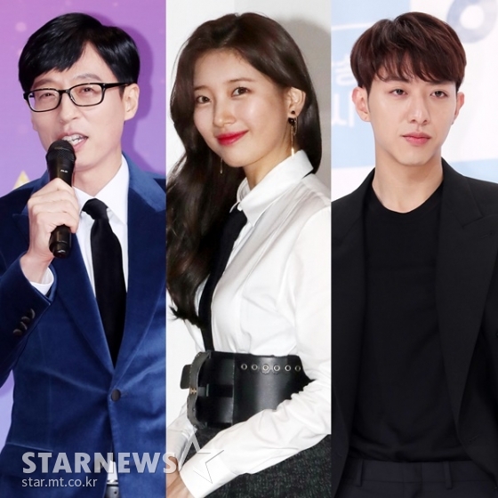 (왼쪽부터) 유재석, 수지, 이정신 /사진=스타뉴스
