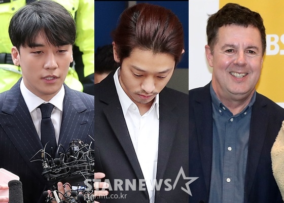 승리, 정준영, 로버트 할리/사진=스타뉴스