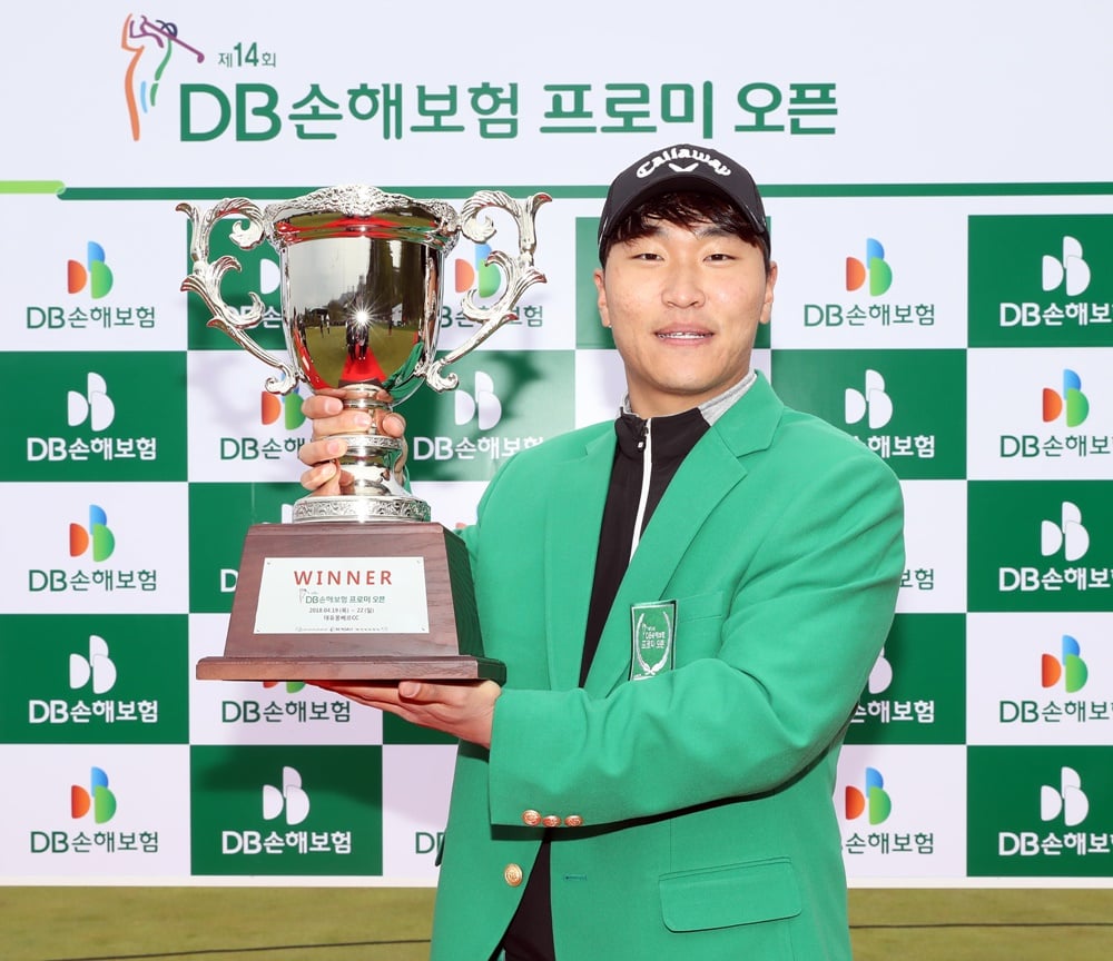 2018년 '제14회 DB손해보험 프로미 오픈' 우승자 전가람. /사진=KPGA 제공