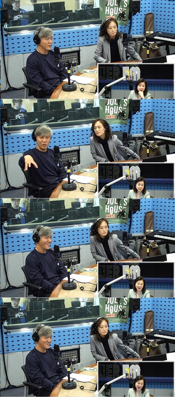 박호산과 우미화./사진=SBS 파워FM '최화정의 파워타임' 보이는 라디오 방송화면 캡처