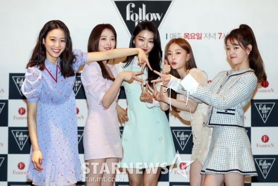 (왼쪽부터)장희령, 표예진, 장희진, 임보라, 오마이걸 승희 /사진=임성균 기자