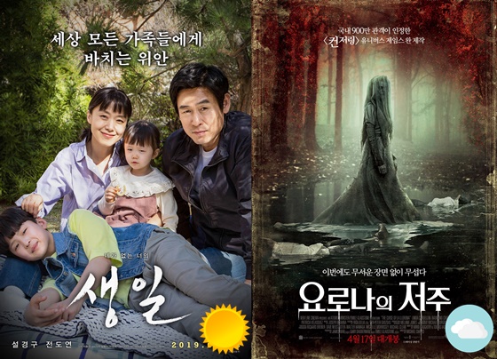 /사진=영화 '생일', '요로나의 저주' 포스터