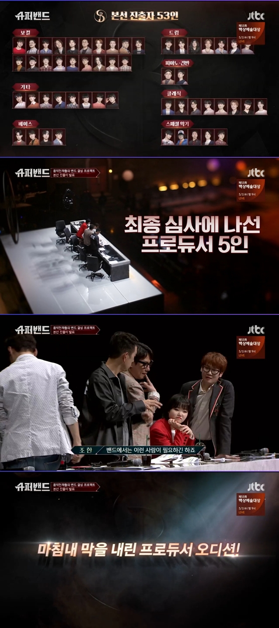 /사진=JTBC'슈퍼밴드' 방송 화면