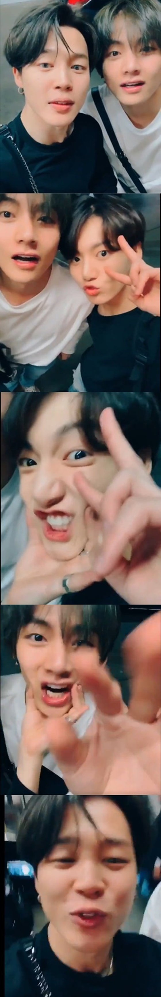 방탄소년단 지민, 뷔 정국./사진=방탄소년단 트위터