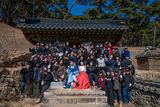 '기방도령' 크랭크업 사진