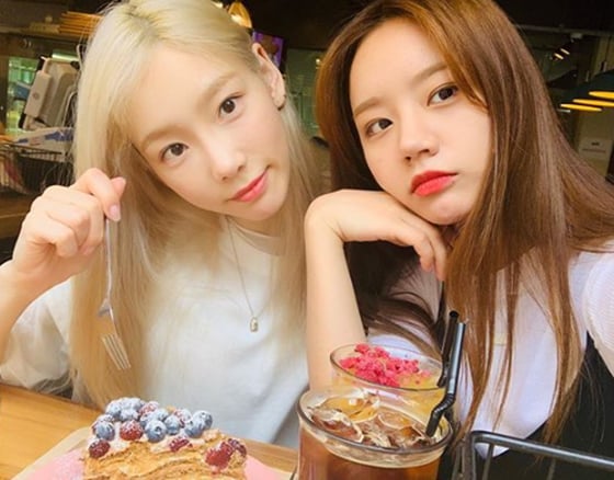 태연과 혜리./사진=태연 인스타그램