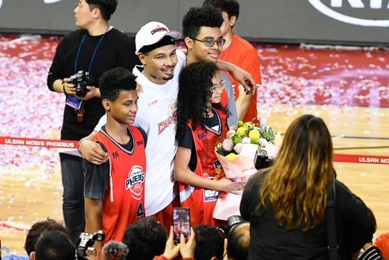 문태종 가족들. / 사진=KBL 제공