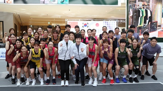 2018년 고양 스타필드에서 열린 WKBL 3X3 농구대회. /사진=WKBL
