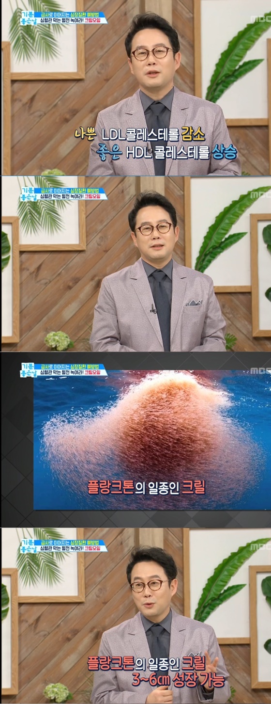크릴오일의 효능을 설명한 이기호 가정의학과 전문의./사진=MBC '기분 좋은 날' 방송화면 캡처