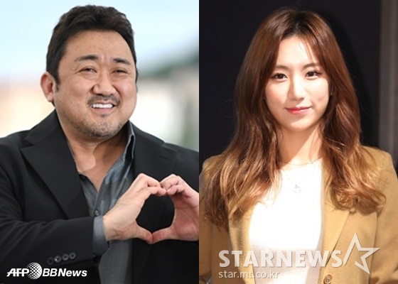 배우 마동석(왼쪽), 예정화 /사진=AFPBBNews뉴스1, 스타뉴스