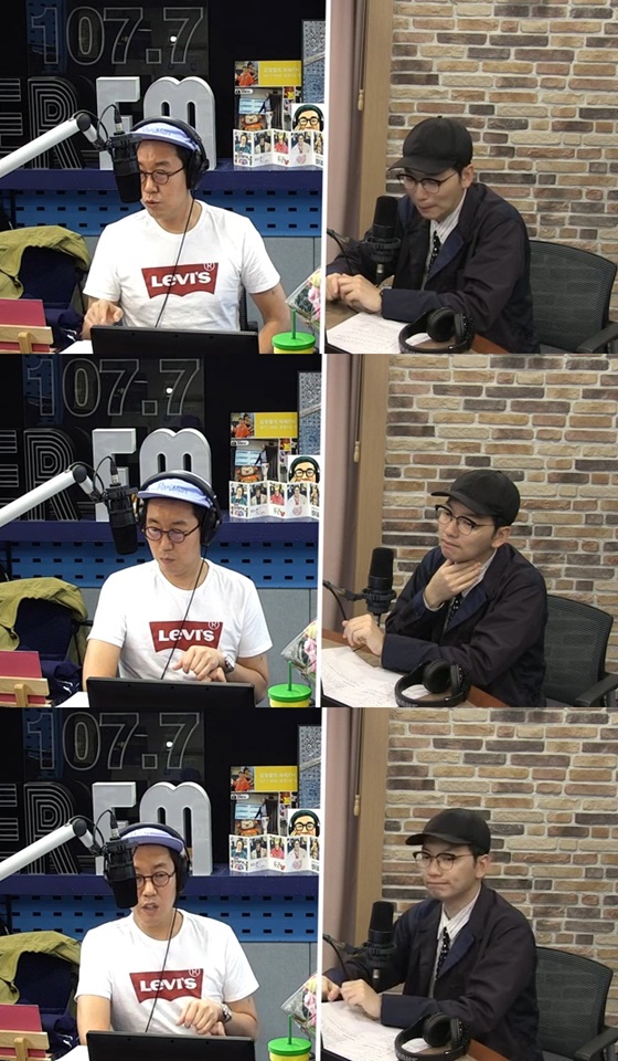 김영철과 이동휘./사진=SBS 파워FM '김영철의 파워FM' 보이는 라디오 방송화면 캡처