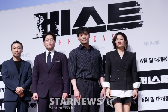 배우 이성민, 유재명, 최다니엘, 전혜진(왼쪽부터) /사진=김휘선 기자