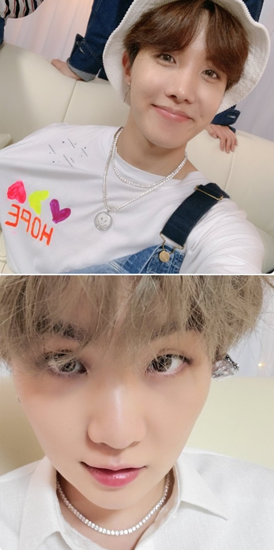 제이홉, 슈가./사진=방탄소년단 트위터