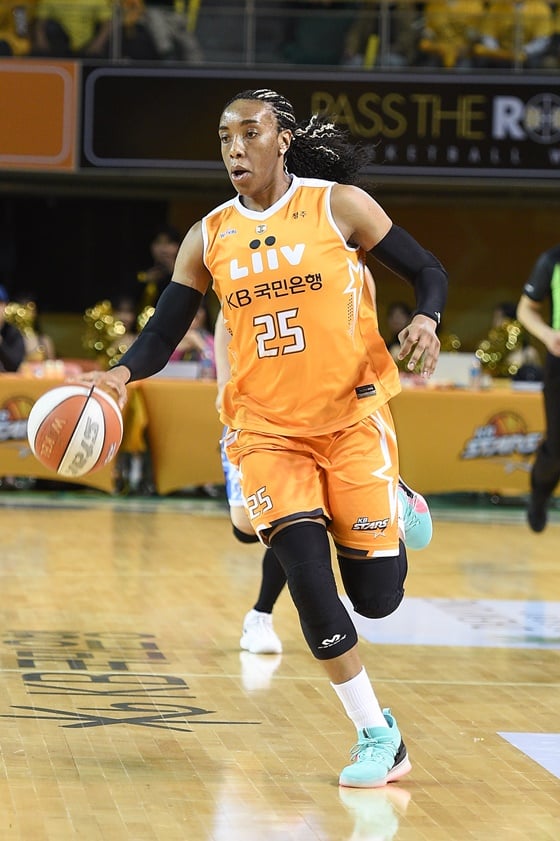 카일라 쏜튼. / 사진=WKBL 제공