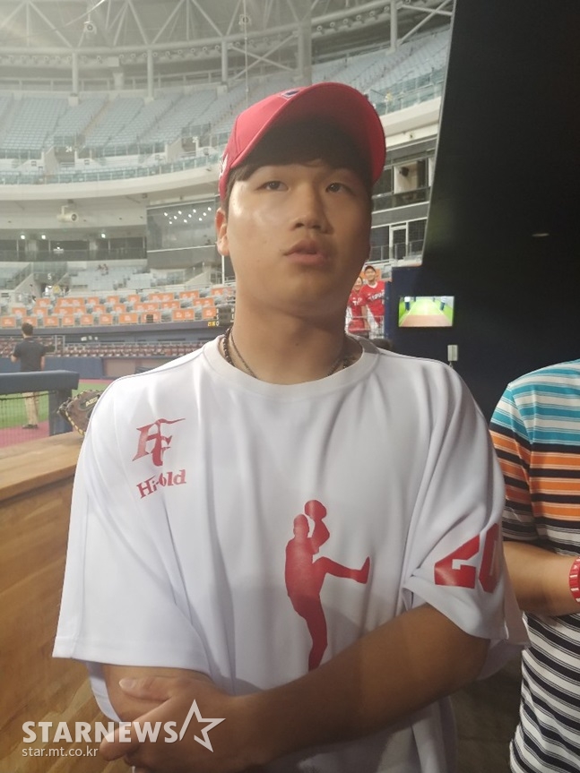 데뷔 첫 승을 따낸 김기훈. /사진=KIA 타이거즈 제공