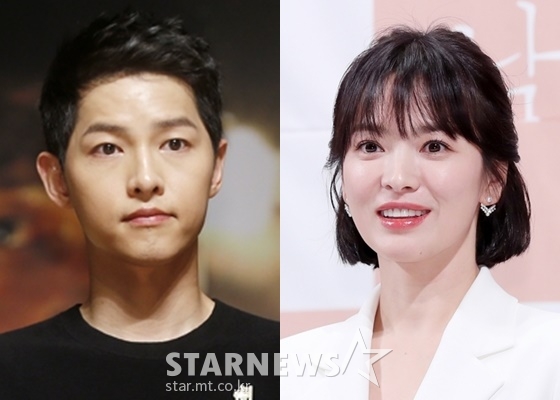 배우 송중기(왼쪽), 송혜교 /사진=김휘선 기자