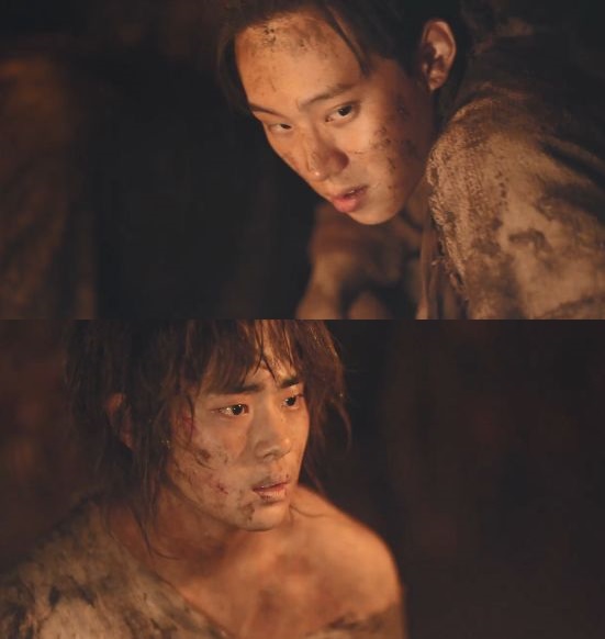 '아스달 연대기'에 출연한 김성철(위)과 조병규 /사진='아스달 연대기' 방송 화면