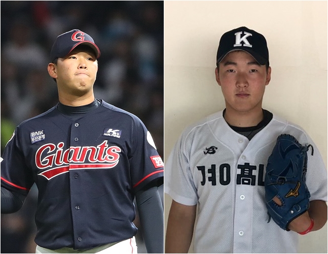 서준원(왼쪽)과 최준용. /사진=롯데 자이언츠 제공