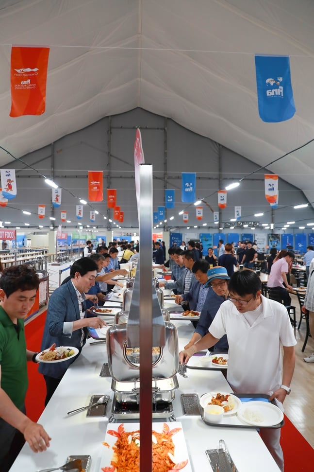 선수촌 식당. /사진=조직위 제공