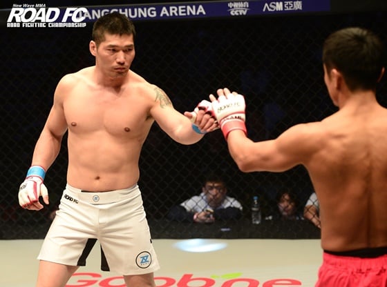 김훈(왼쪽). / 사진=로드 FC 제공
