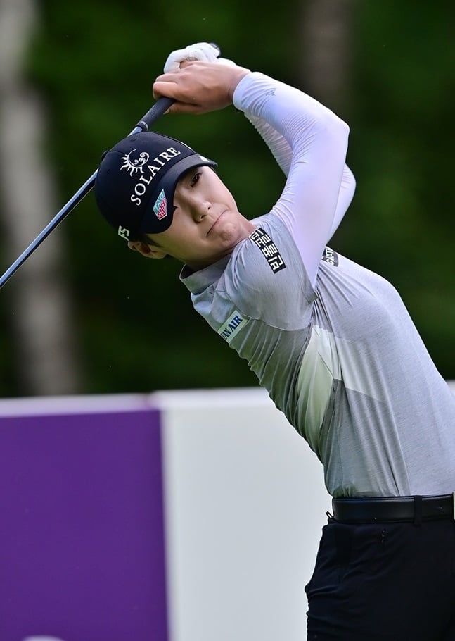 손베리 크리크 LPGA 클래식 2라운드 단독 선두에 오른 박성현. /사진=Gabe Roux/LPGA