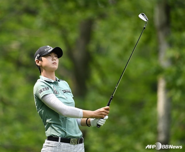 LPGA 투어 손베리 크리크 클래식에서 6위에 자리한 박성현. /AFPBBNews=뉴스1