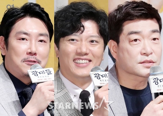 배우 조진웅, 박희순, 손현주(왼쪽부터) /사진=김창현 기자