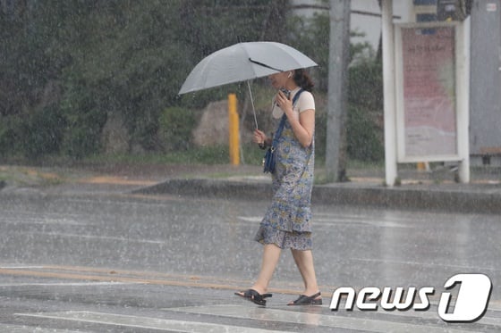 전국 곳곳에 비로 인해 호우경보와 호우주의보가 발효됐다./사진=뉴스1