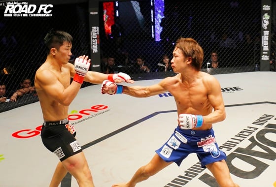 이길우(왼쪽), 아사쿠라 미쿠루. /사진=로드 FC