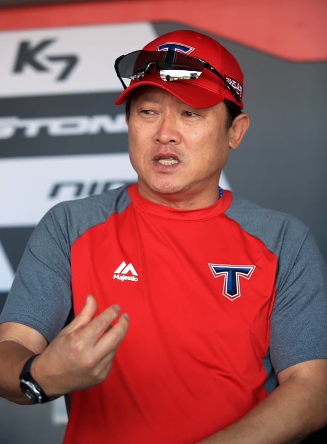 KIA 타이거즈 박흥식 감독대행. /사진=KIA 타이거즈 제공