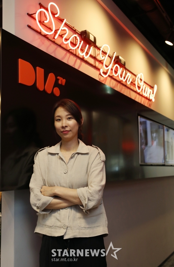 CJ ENM MCN '다이아TV' 이명희 팀장 / 사진=김휘선 기자 hwijpg@