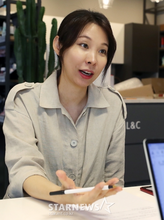 CJ ENM MCN '다이아TV' 이명희 팀장 / 사진=김휘선 기자 hwijpg@