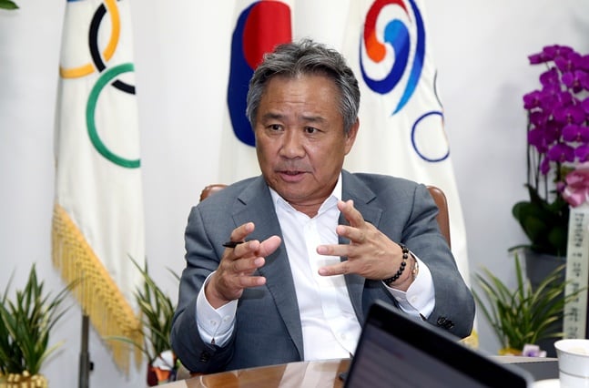 이기흥 대한체육회장 겸 IOC 위원. /사진=대한체육회