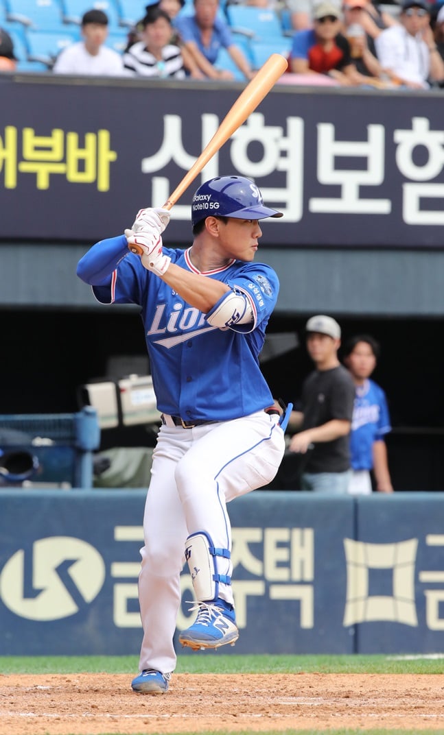 1일 잠실 두산전에서 1군 복귀전을 치른 이성규. /사진=삼성 라이온즈 제공