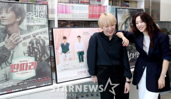 비욘드제이 한지완 작가(사진 왼쪽), 정아름 대표/사진=김창현 기자