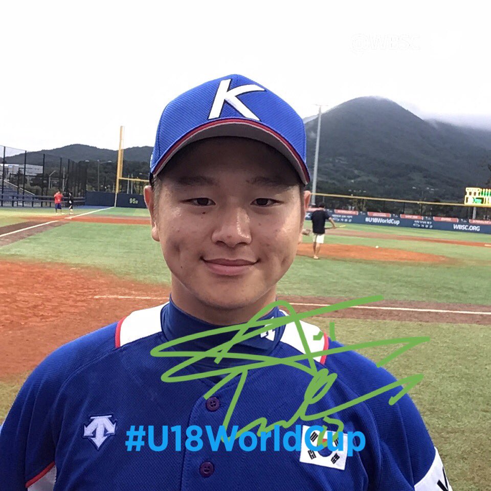3일 중국전서 2점 홈런을 때려낸 박주홍. /사진=WBSC 공식 채널