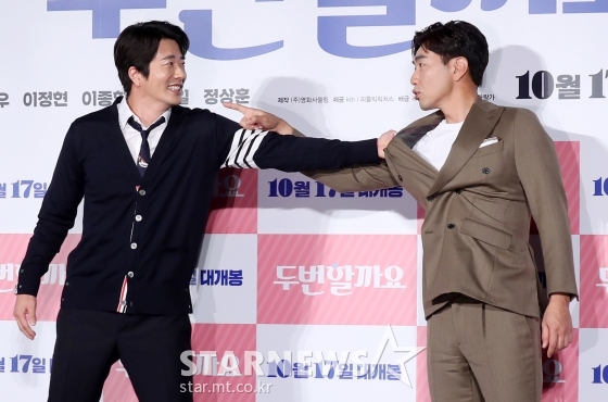 배우 권상우(왼쪽), 이종혁 /사진=김휘선 기자