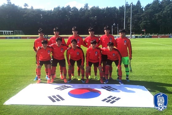 U-17 대표팀. /사진=대한축구협회 제공