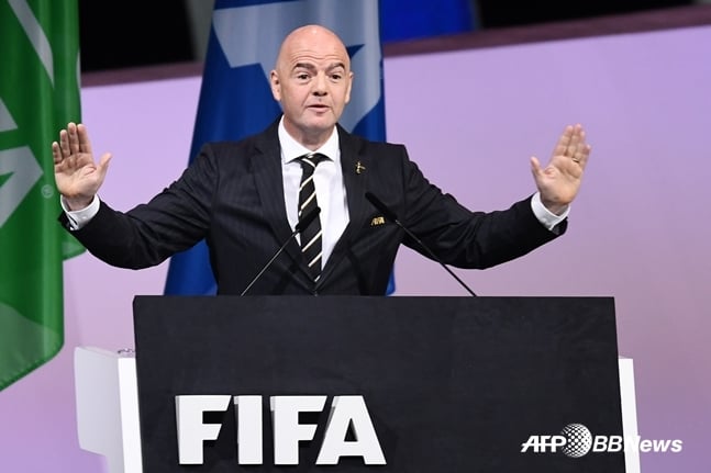 지아니 인판티노 국제축구연맹(FIFA) 회장./AFPBBNews=뉴스1