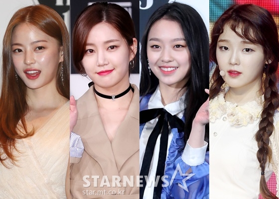 방송인 임보라, 배우 이유비, 이수민, 그룹 오마이걸 승희 /사진=스타뉴스