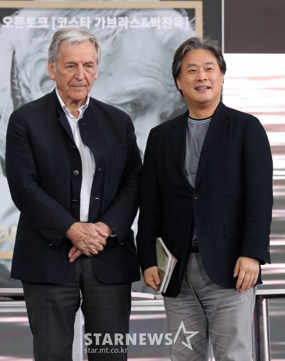 코스타 가브라스 감독, 박찬욱 감독 / 사진=김휘선 기자