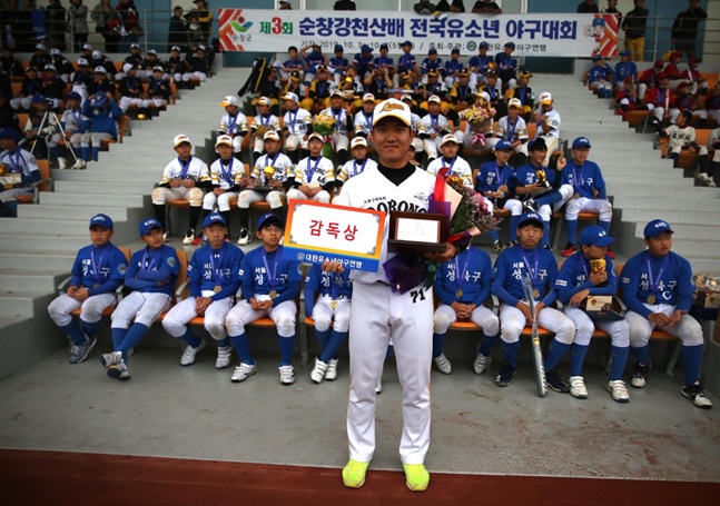 김종진 서울 도봉구유소년야구단 감독. /사진=대한유소년야구연맹