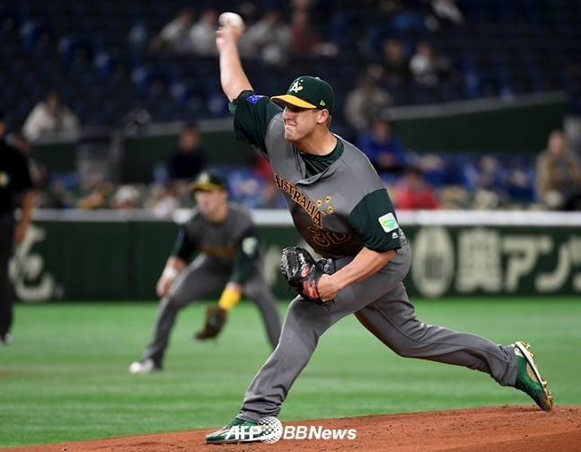 2017 WBC 당시 호주 대표팀에서 활약했던 워윅 서폴드./AFPBBNews=뉴스1